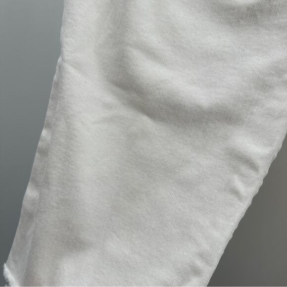 Madewell The Perfect Vintage Crop Jeans in Tile White: Raw-Hem Edition Sz 31 - Picture 12 of 16